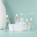 Square 30ml cosmetic glass bottle for essential oils